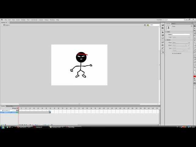 Adobe Flash CS6 Tutorial: Basic animation (bone tool)