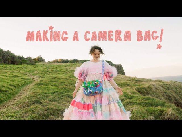 bags are boring, so I made my own! (camera bag sewing vlog & a photoshoot adventure)