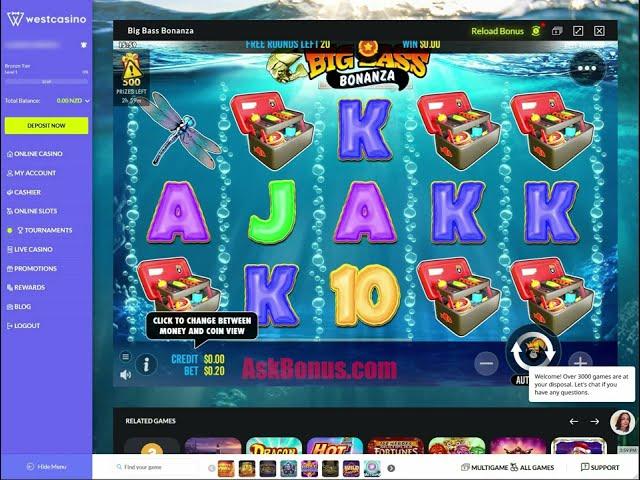 EXCLUSIVE West Casino Fresh No Deposit Bonus 20 Free Spins (Rodadas Gratis) on Askbonus.com