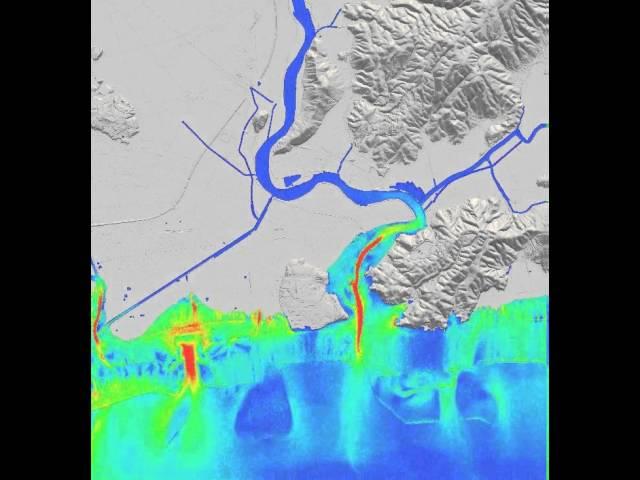 Tsunami run-up analysis in Ishinomaki coast area by MPS method