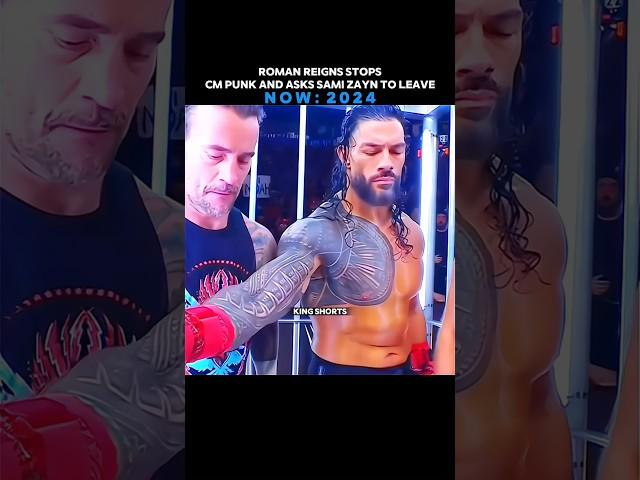 Roman Reigns stops CM Punk and asks Sami Zayn to leave | Same Moment in 2022. "Edit"