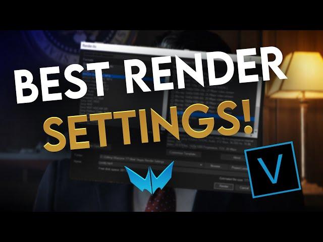 These are best Render Settings for Vegas Pro (2020)