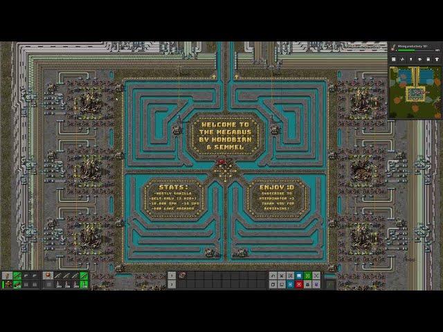 Factorio Base Tour - MASSIVE Main Bus 10k SPM Megabase | By Semmel & Honobirn