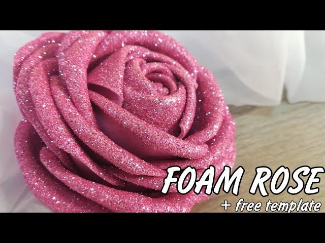 Glitter foam sheet craft ideas | Diy Foam flowers making | foam sheet craft ideas