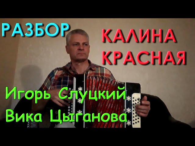 Калина красная. Вступление. Как играть. Разбор на гармони.