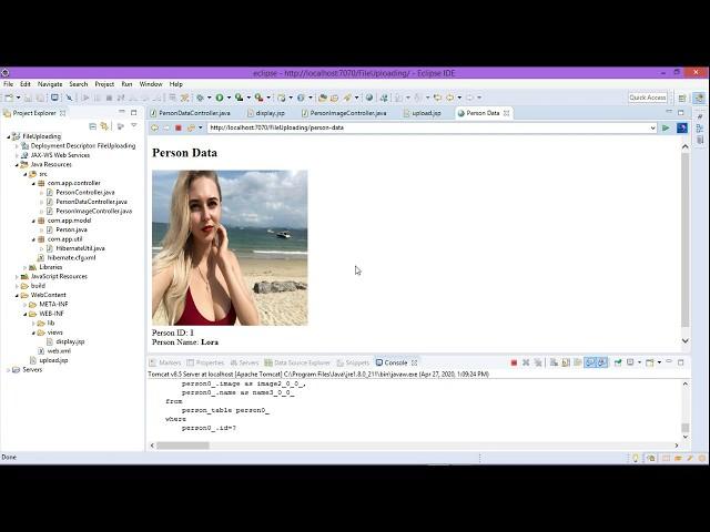 How To Fetch Image From MySQL And Display On JSP Page using Eclipse IDE | Java Servlet API | Part 3