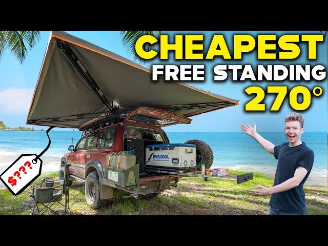 Buying the CHEAPEST 270 free standing AWNING!