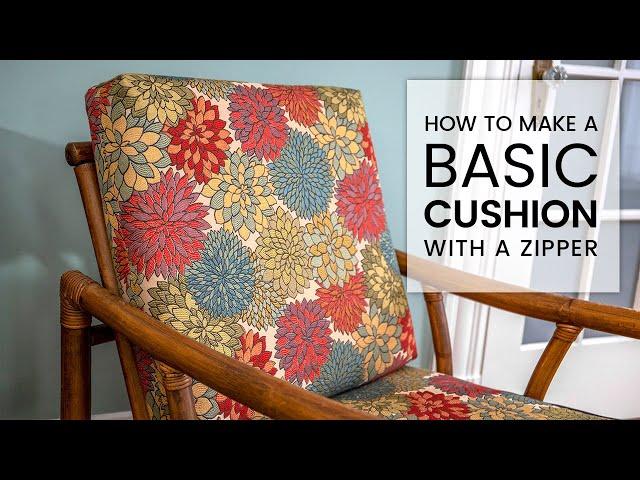 How to Make a Basic Cushion | 1 Piece Box Cushion | 30 Minute Cushion