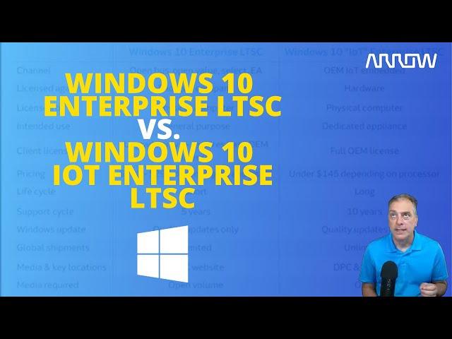 Windows 10 Enterprise LTSC vs. Windows 10 IoT Enterprise LTSC