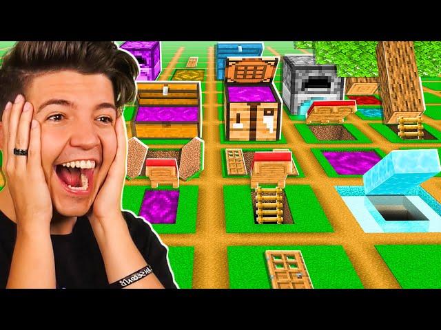 So I Challenged 100 Players to Build SECRET Houses... - Minecraft