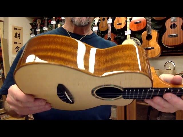 Ukulele Mania Demo, "The Wellerman" on Anuenue Maho:Spruce Gloss Concert #5467