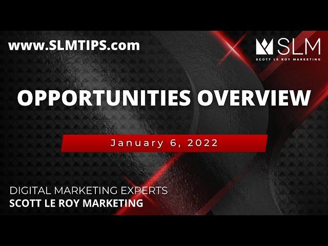 Opportunities Overview - 1/6