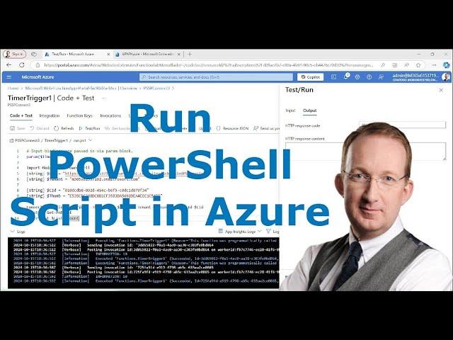 Run Scheduled PowerShell Script in Azure