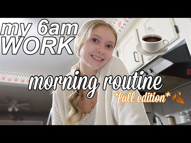 MY 6AM WORK MORNING ROUTINE: FALL EDITION