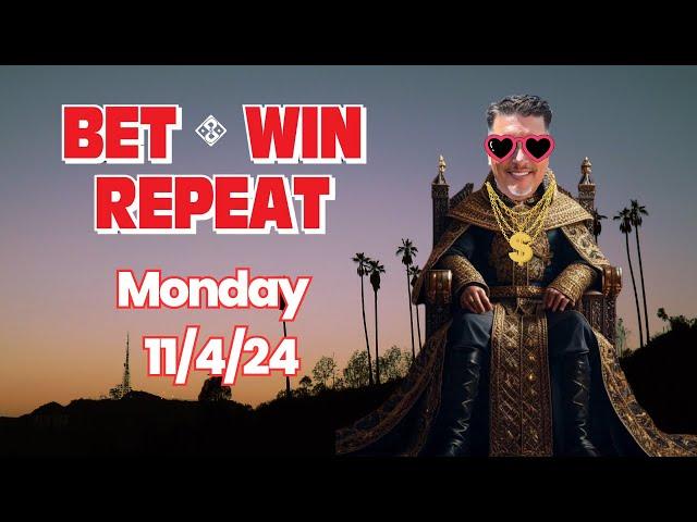 Bet-Win-Repeat with Detroit Lenny | Picks and Parlays Monday 11/4/24