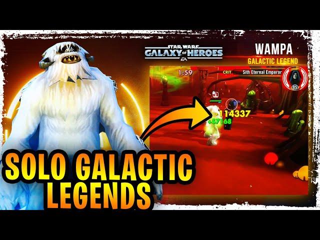 Galactic Legend Wampa - The Ultimate One Man Army GL Solo in SWGoH - Wampa Solo vs Sith Eternal