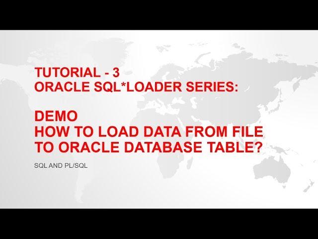 Oracle SQL Loader - How to load data from file(.csv, .dat, .txt) into table - Tutorial - 3