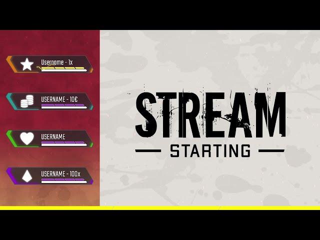 Apex Legends Animated Twitch Screens Scenes Package [OBS/Streamlabs OBS]