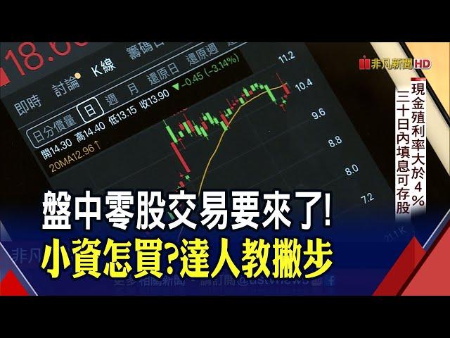 小資也能買高價股!盤中零股交易2優勢 達人教戰入手策略│非凡財經新聞│20201015