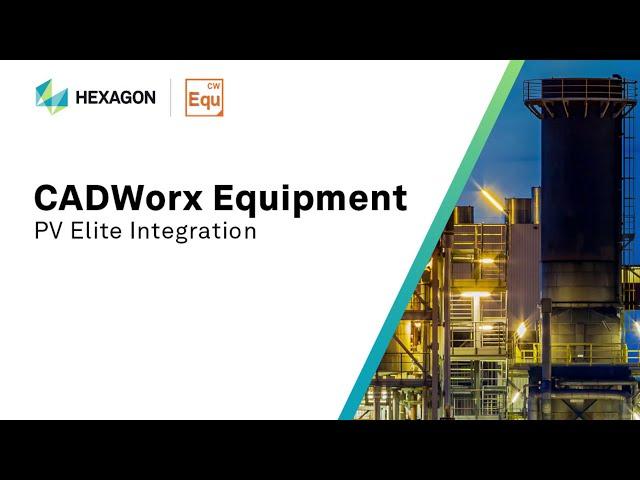 Hexagon Asset Lifecycle Intelligence PV Elite Integration Video