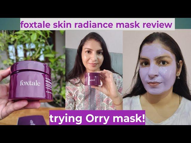 foxtale skin radiance mask for bright and glowing skin no blackhead /Whitehead @UnboxingHappiness