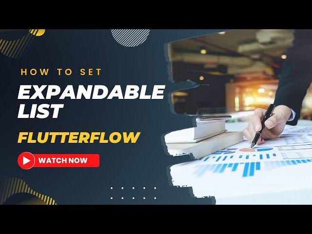 Expandable list in FlutterFlow || Drop Down in FlutterFlow || Flutter