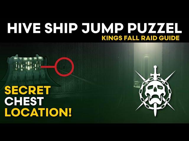 Hive Ship Jump Puzzle Path and Secret Chest #1 - Kings Fall Raid Guide - Destiny 2