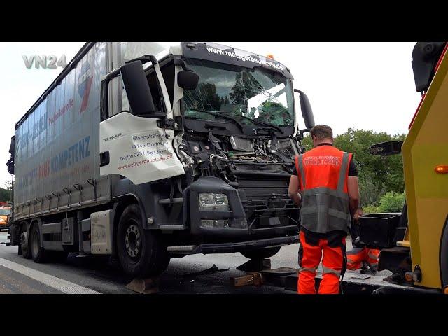 VN24 - Truck rear-end collision on the A45 freeway in Germany