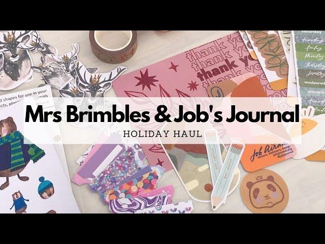 Mrs Brimbles and Jobs Journal Holiday Stationery Haul #stickers #vellum #washitape