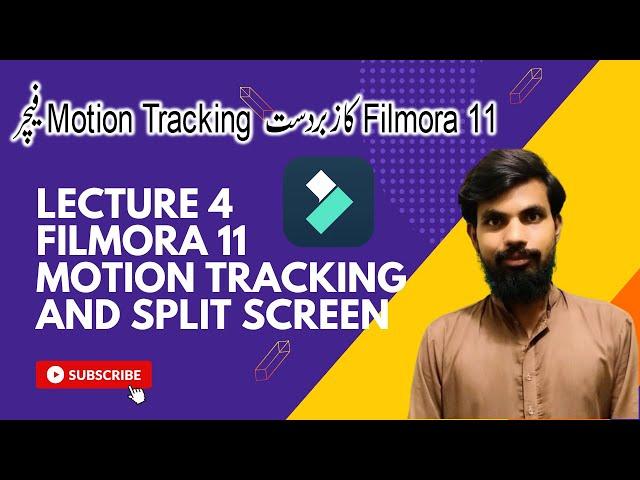 Motion tracking and split screen in Filmora 11 | Filmora 11 course | Filmora 11 Lecture 4