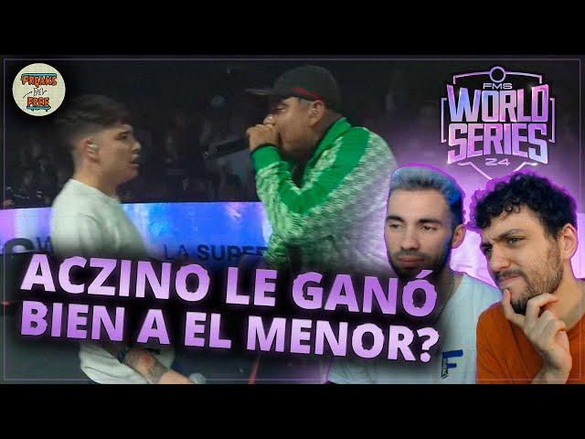 ¿EL MENOR DEBIÓ GANARLE A ACZINO?  - FMS WORLD SERIES J4