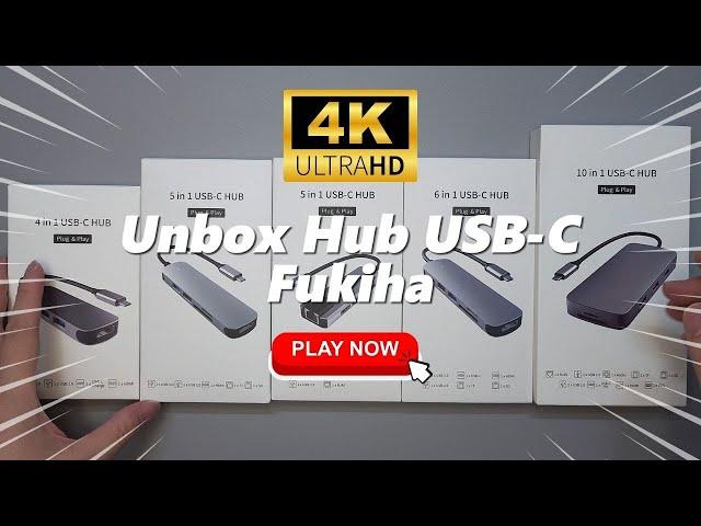 Video 4K Unbox Hub USB-C Fukiha for Macbook