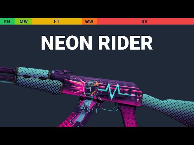 AK-47 Neon Rider - Skin Float And Wear Preview