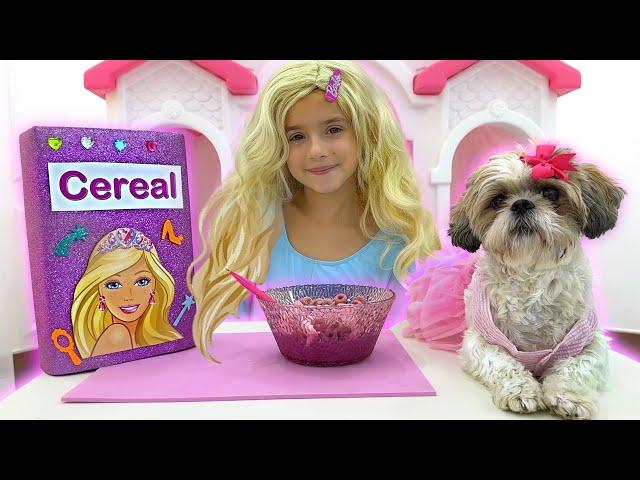 Ruby and Bonnie Barbie morning routine for kids