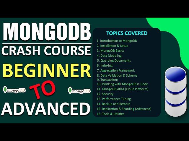 MongoDB Course for Beginner to Advanced – Introduction & What You’ll Learn (2025) Madhusai Mighty