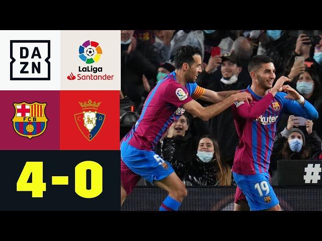 Barca schießt sich für Clasico warm: FC Barcelona – Osasuna 4:0 | LaLiga | DAZN Highlights