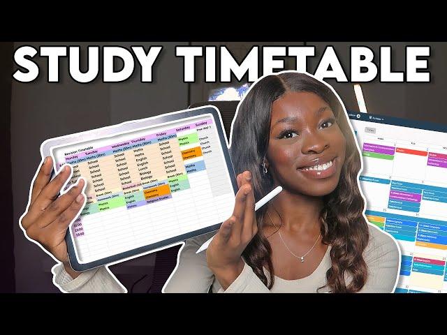 HOW TO MAKE THE BEST STUDY TIMETABLE (that you'll actually stick to!)  