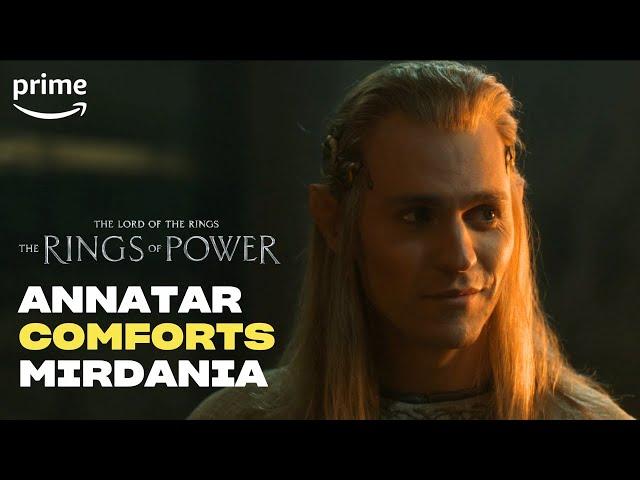 Annatar Comforts Mirdania | The Rings Of Power | Prime Video