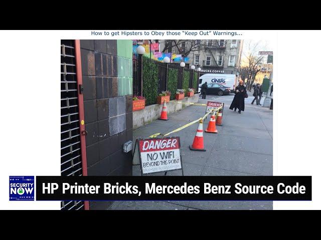 Stamos on “Microsoft Security” - HP Printer Bricking, Mercedes Benz Source Code