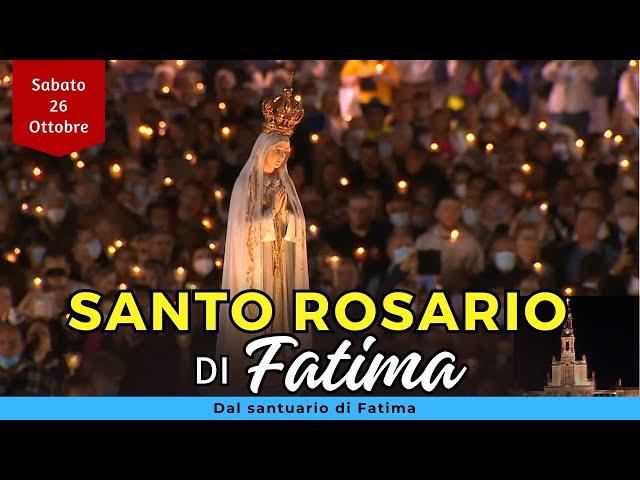 Santo Rosario di Fatima - Oggi [Sabato 26 Ottobre 2024] - Misteri Gaudiosi