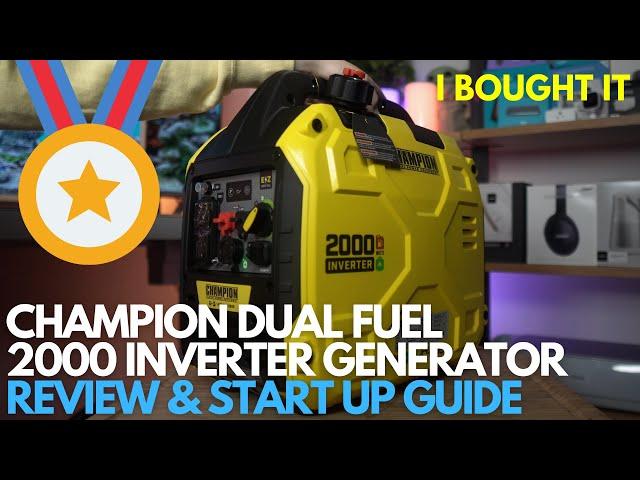 Champion 2000-Watt Inverter Generator - Dual Fuel or Gas? // Easy to understand review