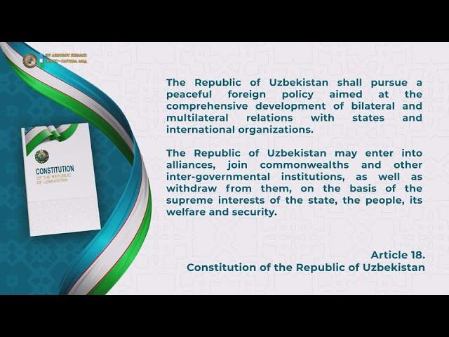 Constitution of the Republic of Uzbekistan. Chapter 4. Article 18