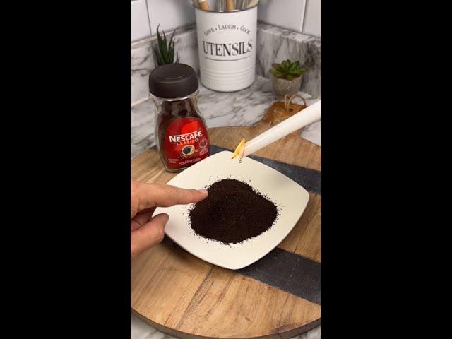 Drip a candle into coffee and watch what happens! ️