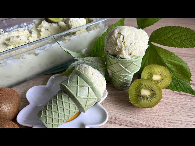 Take a few pieces of kiwi and create something delicious/ amazing yoghurt kiwi ice cream