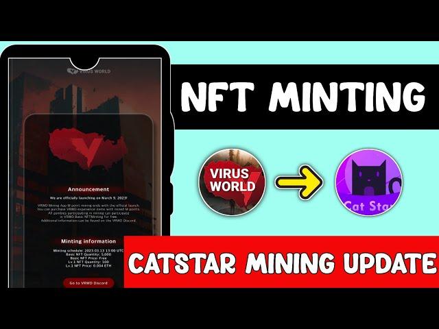 virus World mining update | CATSTAR mining update | virus World nft minting update