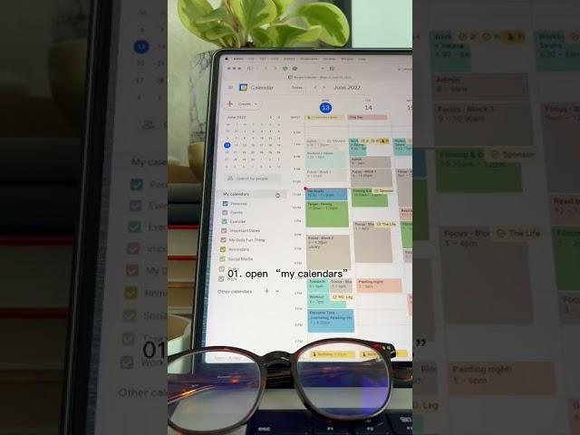 how to make your google calendar aesthetic