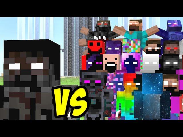 ALL creepypasta mobs vs Dark herobrine remembrance