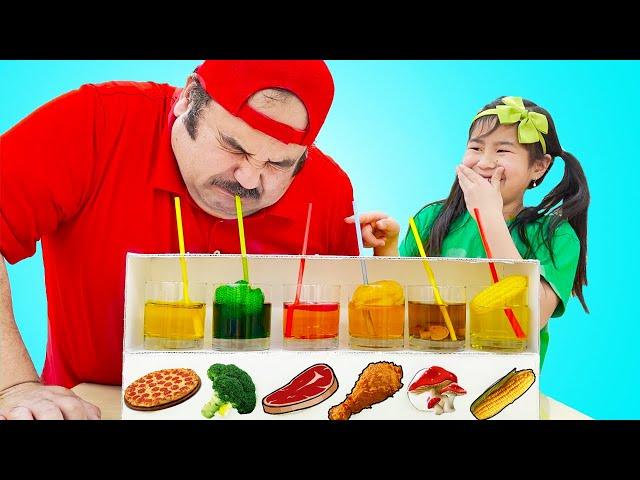 Jannie Pretend Play Yummy Fruits and Vegetables Drinks Stories for Kids