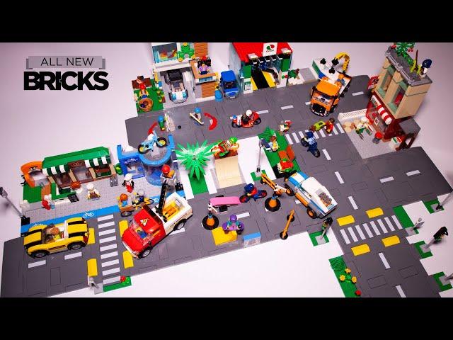 Lego City Road Plate Compilation Speed Build