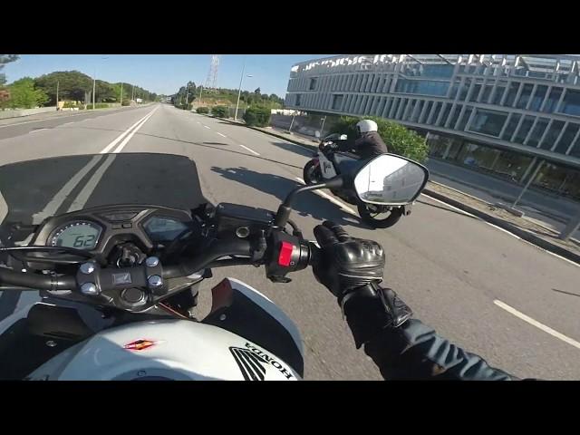 Honda CB650F VS Yamaha RD500 V4 2STROKE #125